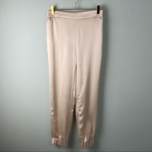 Sincerely Jules High Waist Satin Jogger Pants